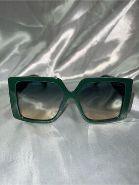 New Inspired Green Oversized Square Women's Sunglasses